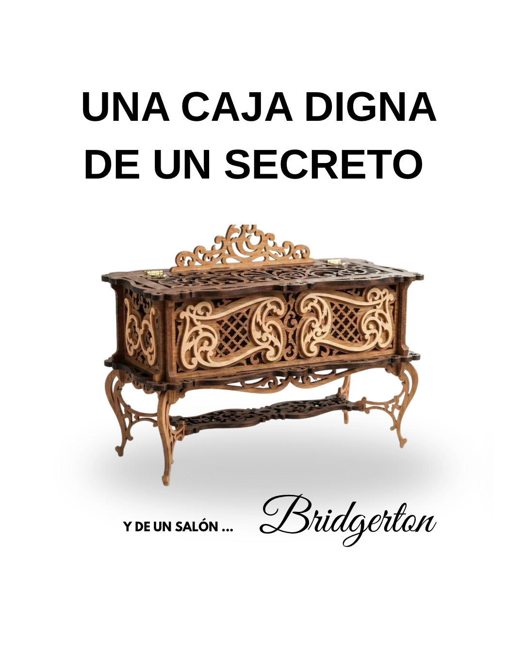 Packaging corporativo en madera calada