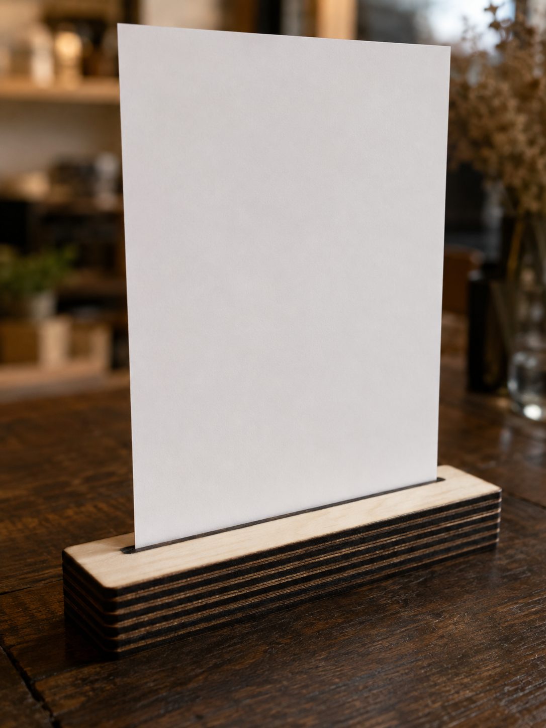 Peanas para cartel — Madera con Café