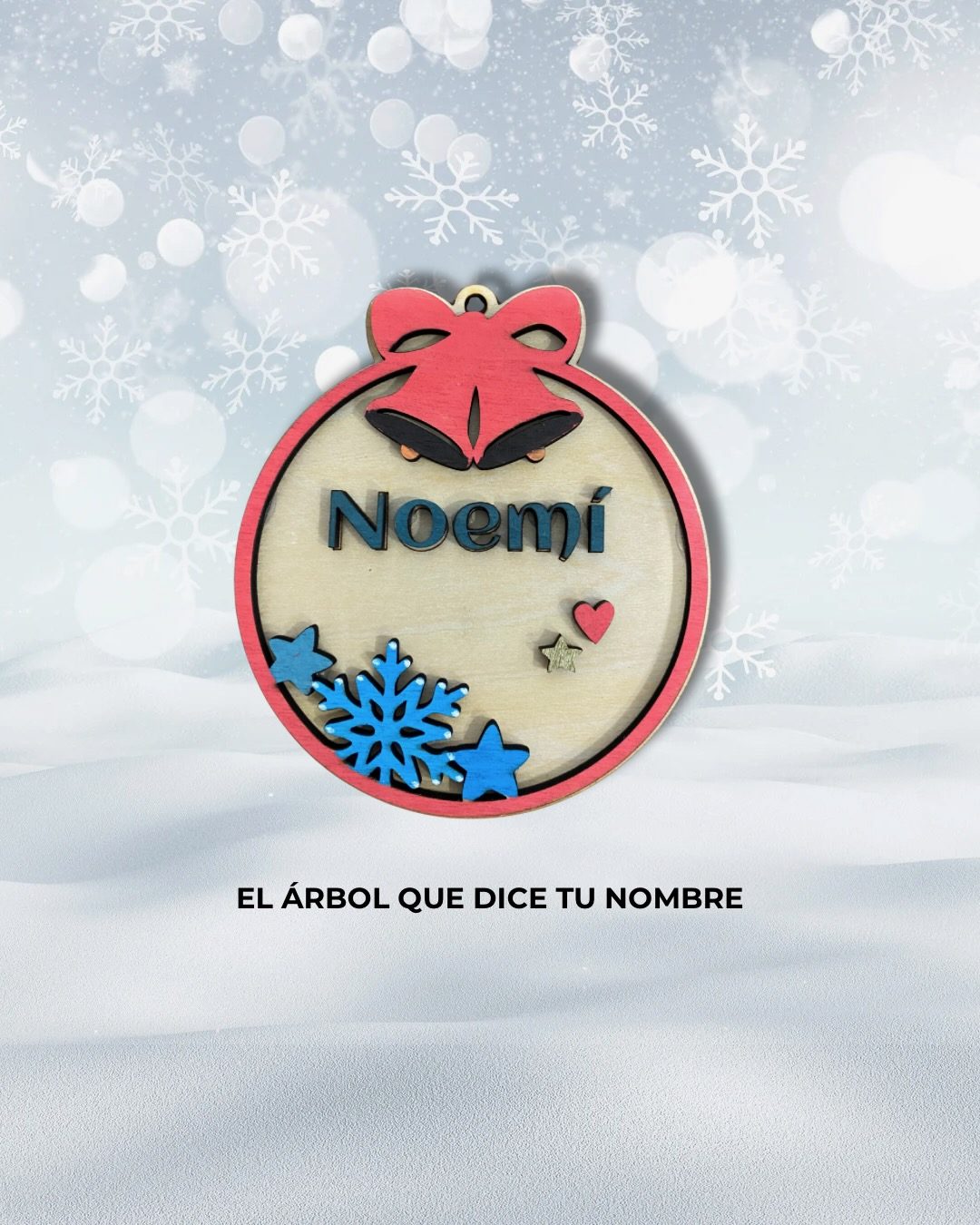 Detalles personalizados para grupos: cada persona, su palabra en madera